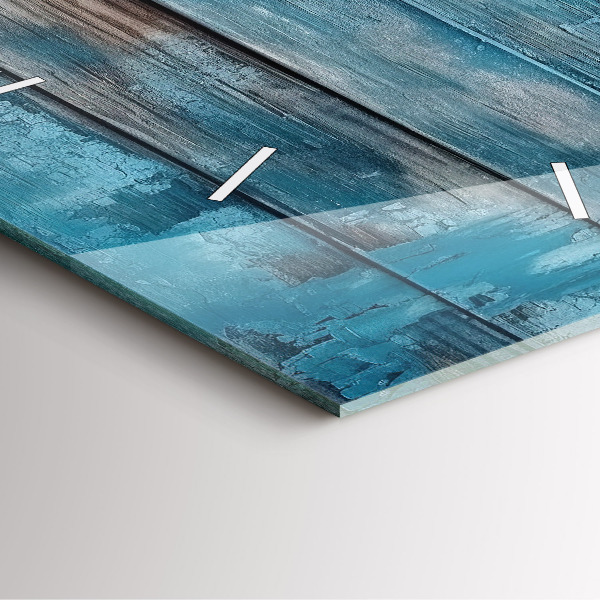 Reloj cuadrado Tablas azules