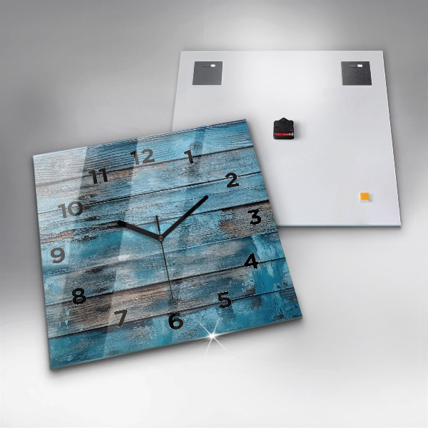 Reloj cuadrado Tablas azules