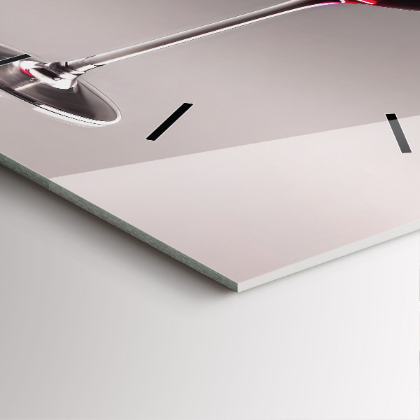 Reloj cuadrado Lámpara de vino tinto