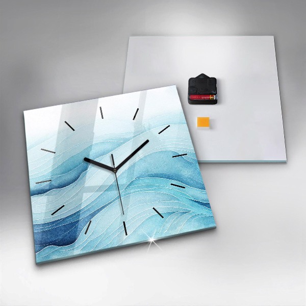 Reloj de pared cuadrado Nubes azules