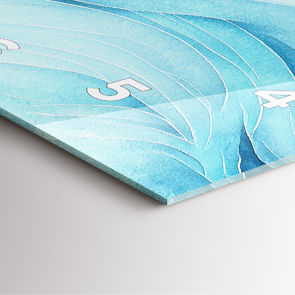 Reloj de pared cuadrado Nubes azules