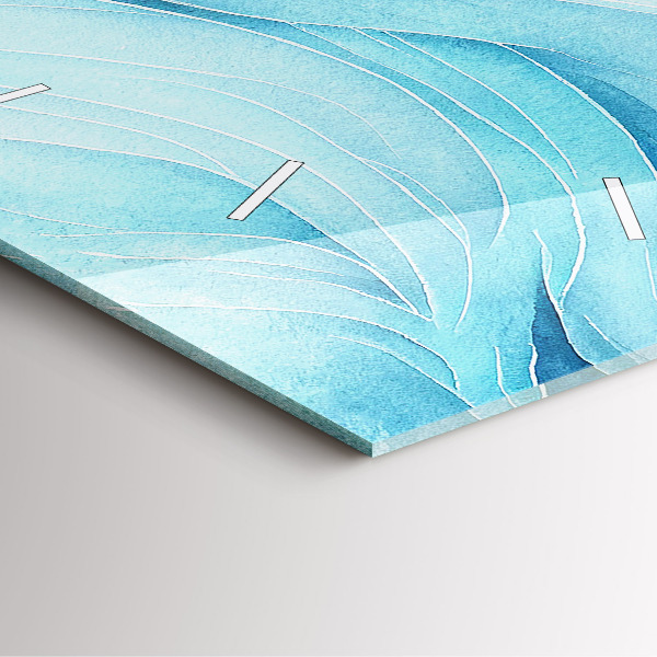 Reloj de pared cuadrado Nubes azules