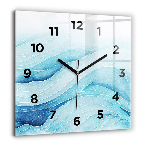 Reloj de pared cuadrado Nubes azules