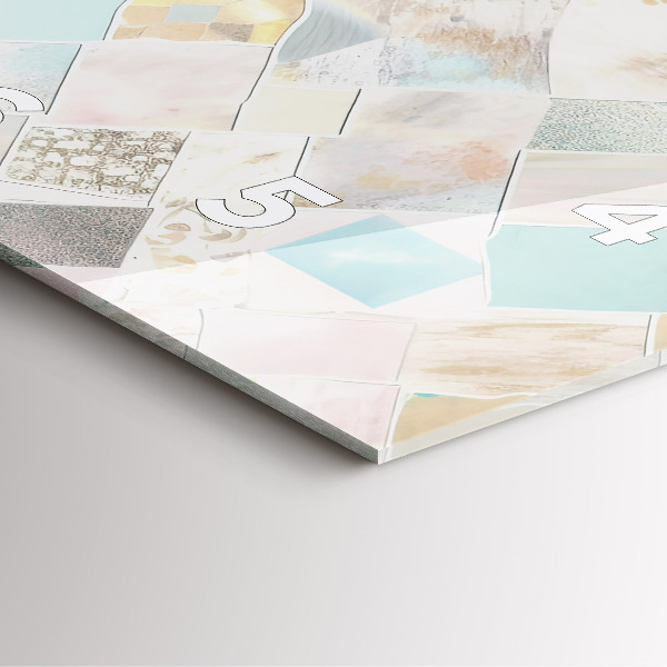 Reloj cuadrado Azulejos de colores