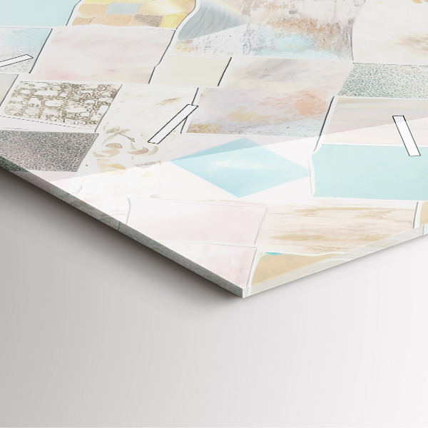 Reloj cuadrado Azulejos de colores