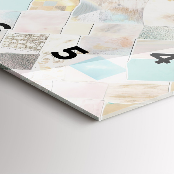 Reloj cuadrado Azulejos de colores