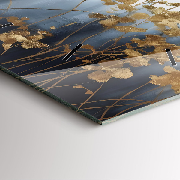 Reloj cuadrado Flores abstractas