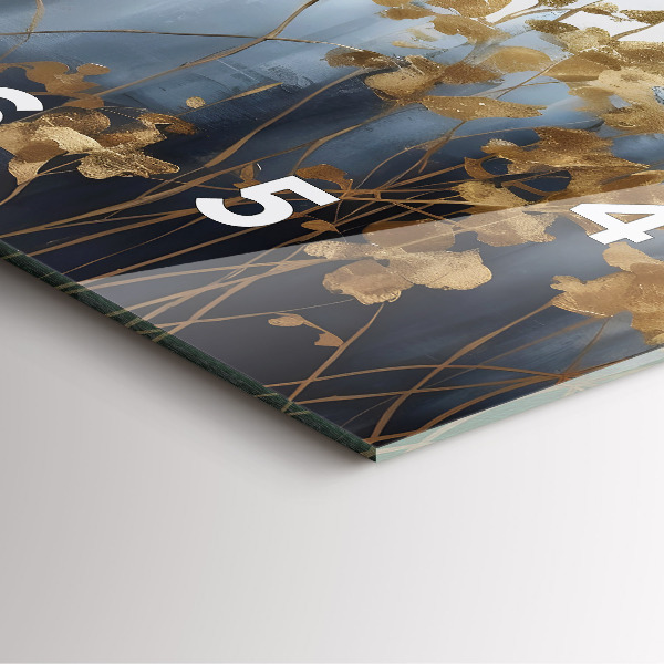 Reloj cuadrado Flores abstractas