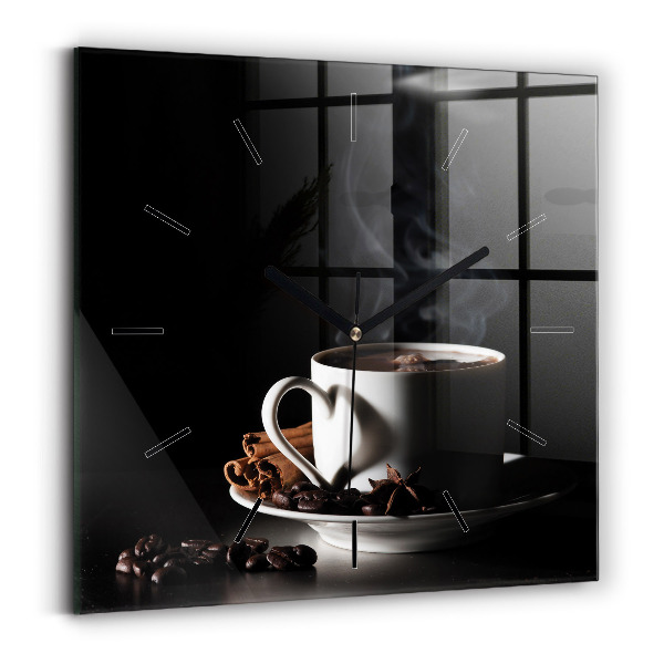 Reloj cuadrado Taza de café