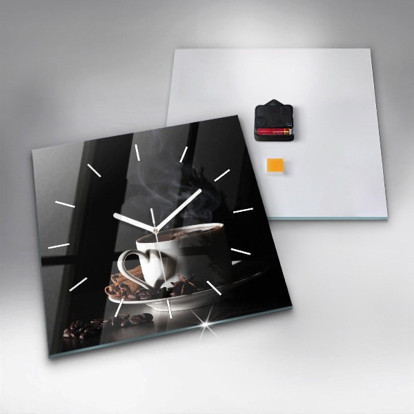 Reloj cuadrado Taza de café