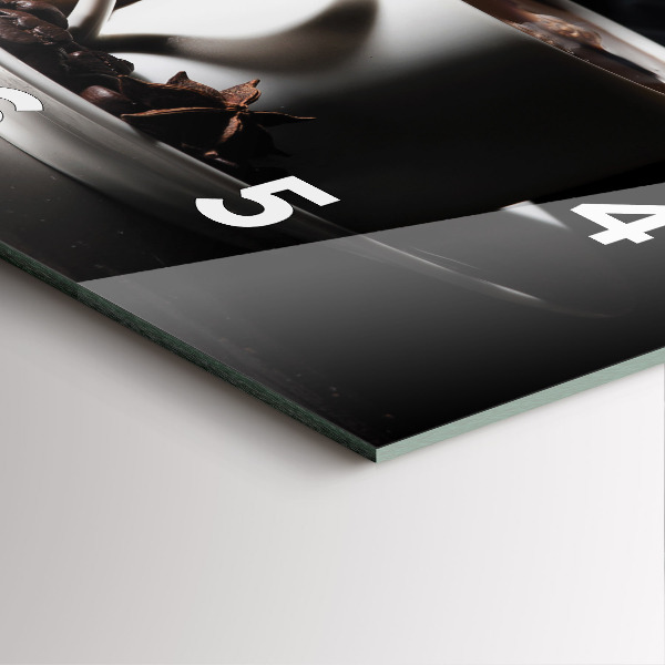 Reloj cuadrado Taza de café