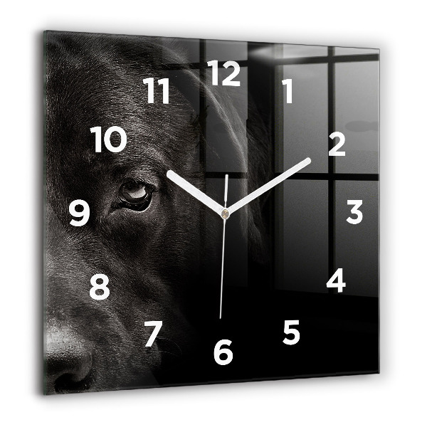 Reloj de pared cuadrado Perro y gato escocés