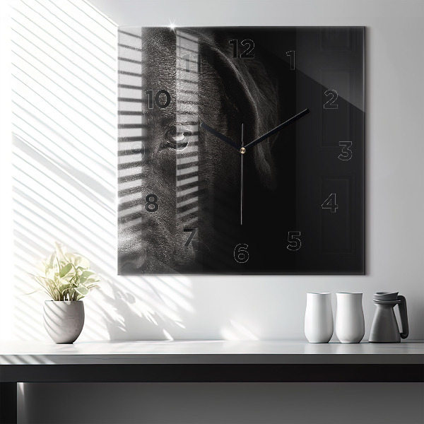 Reloj de pared cuadrado Perro y gato escocés