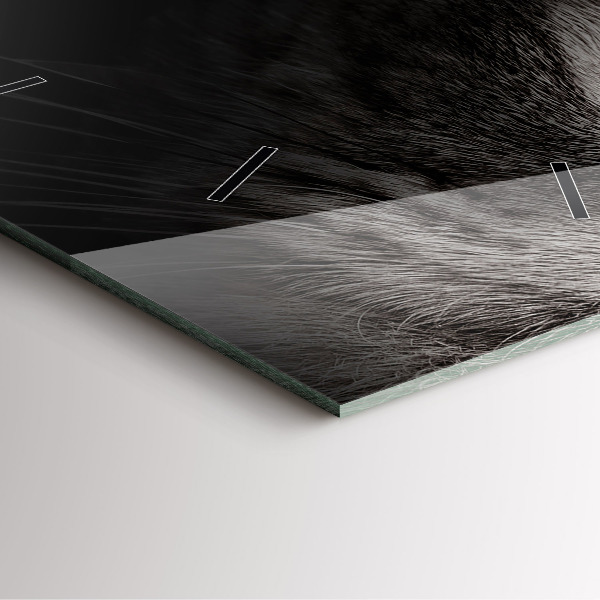 Reloj cuadrado Perro y gato escoceses