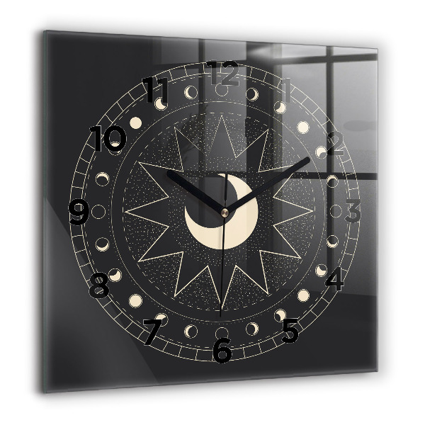 Reloj cuadrado Fases de la luna