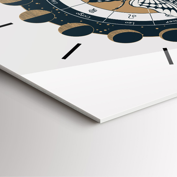 Reloj cuadrado Fases de la luna y el ojo