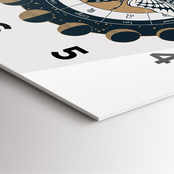 Reloj cuadrado Fases de la luna y el ojo