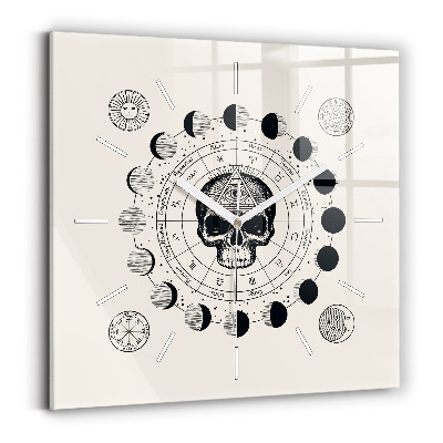 Reloj de pared cuadrado Fases de la luna