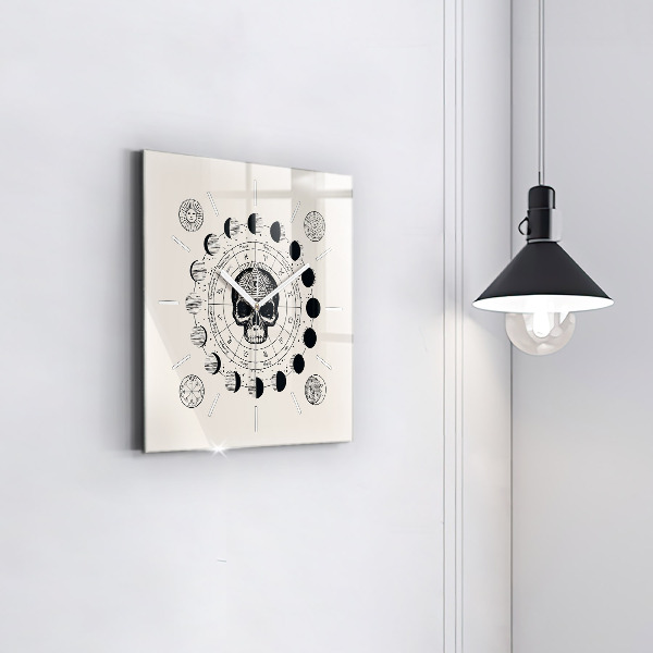 Reloj de pared cuadrado Fases de la luna