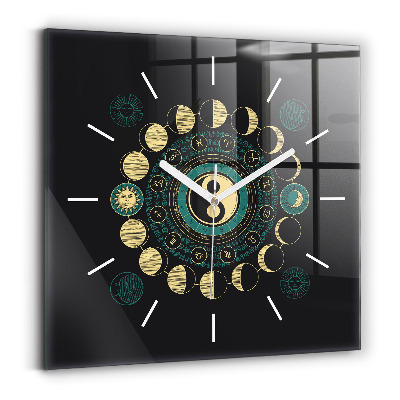 Reloj cuadrado Fases de la luna