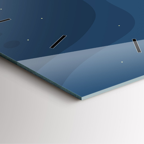 Reloj cuadrado Olas azules