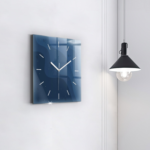 Reloj cuadrado Olas azules
