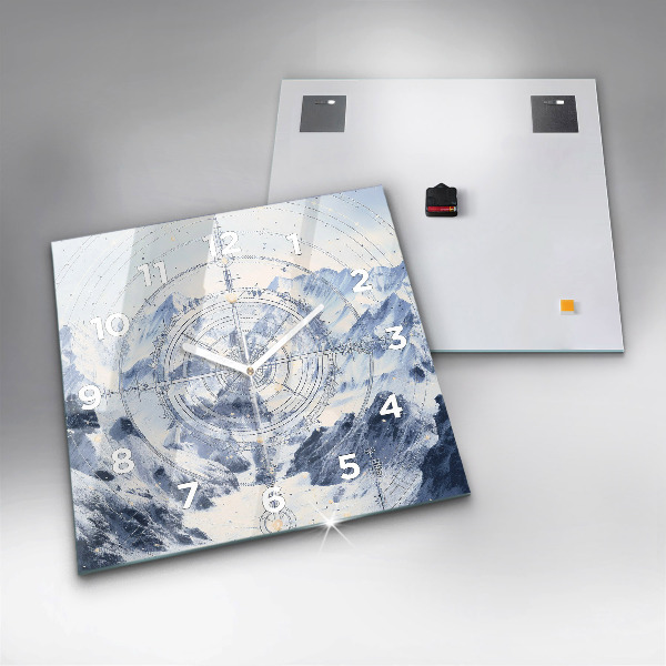 Reloj cuadrado Dibujos azules