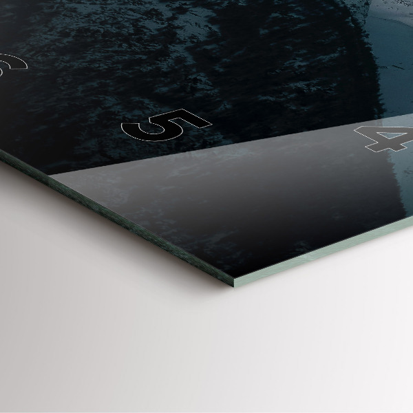 Reloj de pared cuadrado Puesta de sol en las montañas