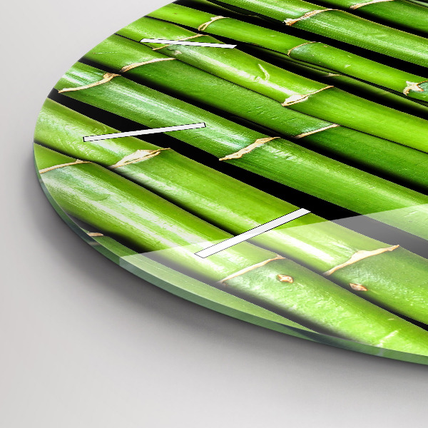 Reloj de pared redondo Bambú asiático