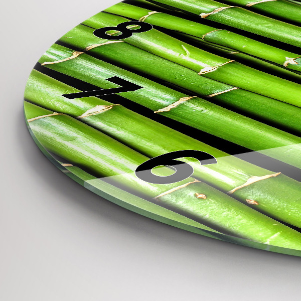 Reloj de pared redondo Bambú asiático