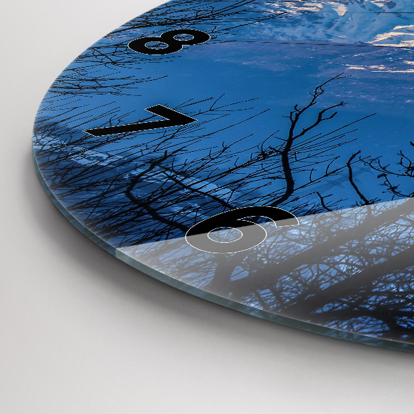 Reloj de pared redondo Vista de montaña