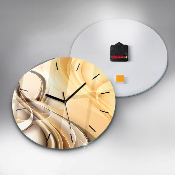 Reloj redondo pared Olas abstractas