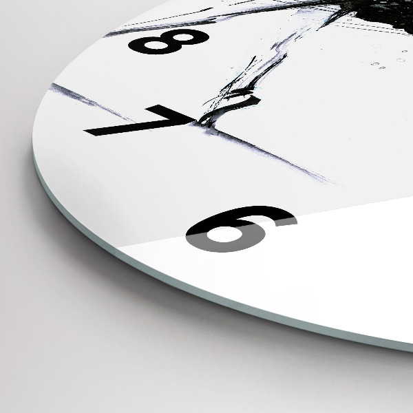 Reloj de cristal redondo Mujer bailando ballet