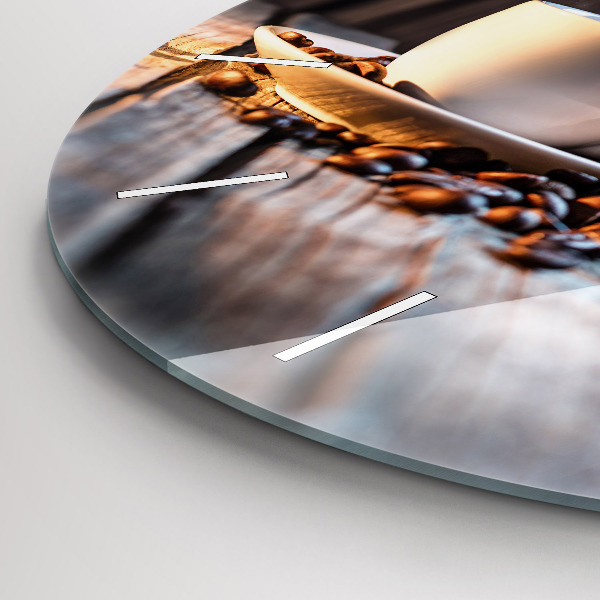 Reloj de pared redondo Taza de café