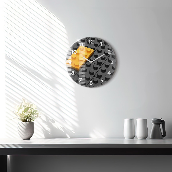 Reloj redondo pared Bloques de juguete