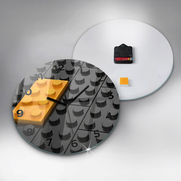 Reloj redondo pared Bloques de juguete