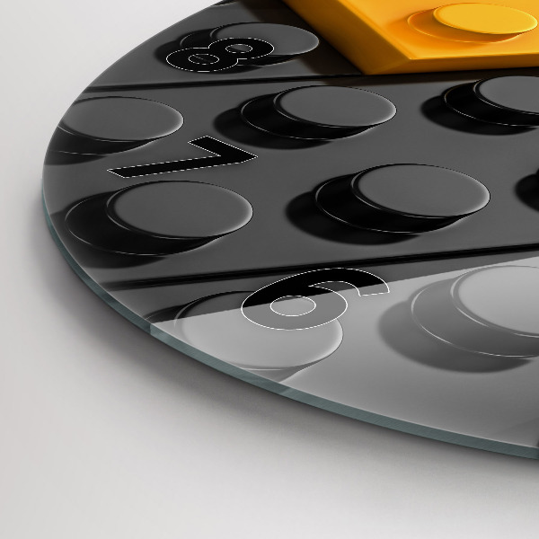 Reloj redondo pared Bloques de juguete