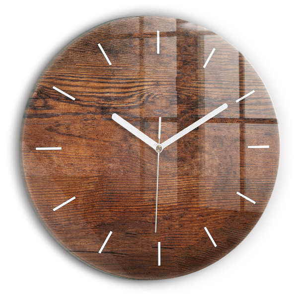 Reloj redondo pared Madera vieja
