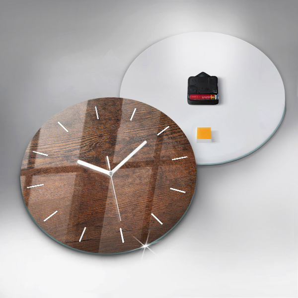 Reloj redondo pared Madera vieja