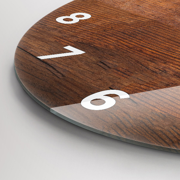 Reloj redondo pared Madera vieja