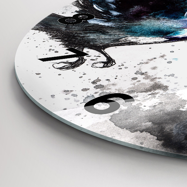 Reloj de pared redondo Pájaros pintados