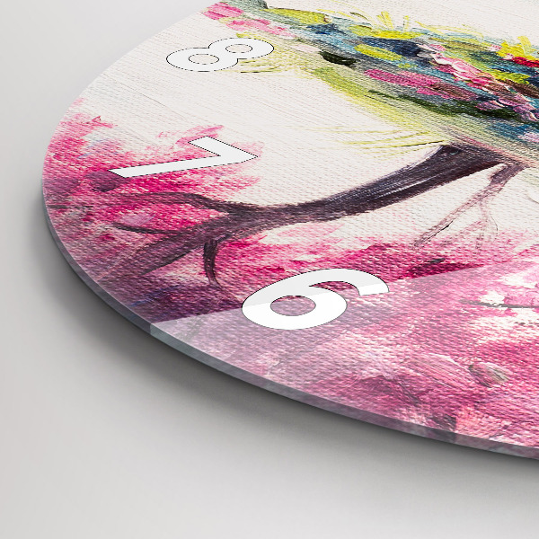 Reloj redondo pared Mosaico de árboles