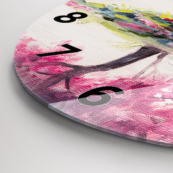 Reloj redondo pared Mosaico de árboles