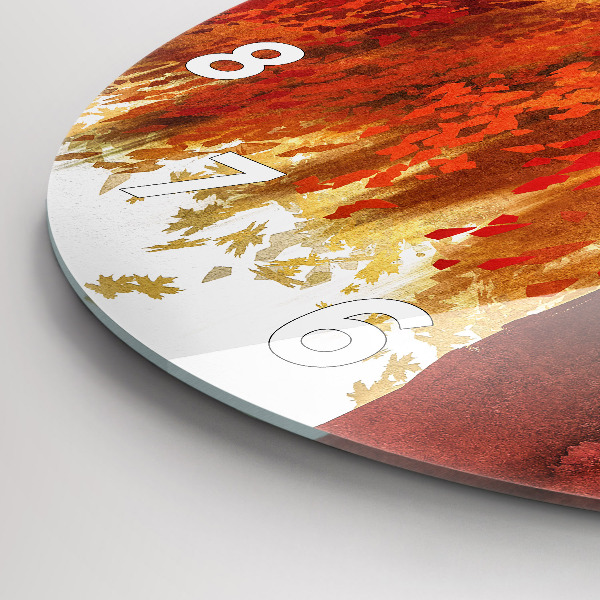 Reloj de cristal redondo Novia en otoño