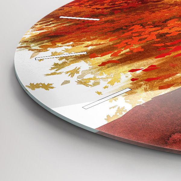 Reloj de cristal redondo Novia en otoño