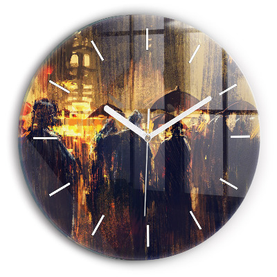 Reloj de cristal redondo Impresionismo en el arte Mercado