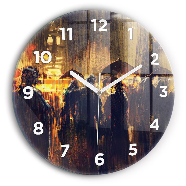 Reloj de cristal redondo Impresionismo en el arte Mercado