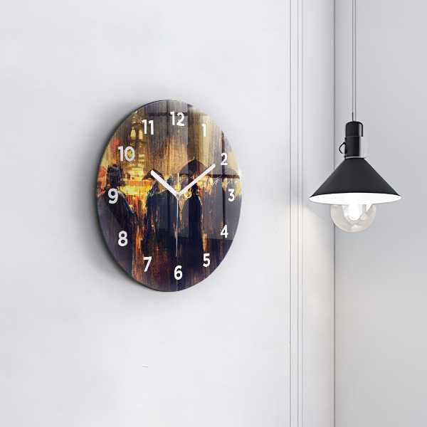 Reloj de cristal redondo Impresionismo en el arte Mercado