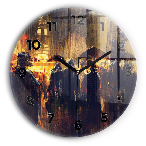 Reloj de cristal redondo Impresionismo en el arte Mercado