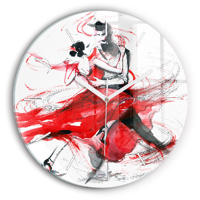 Reloj de pared redondo Pareja bailando